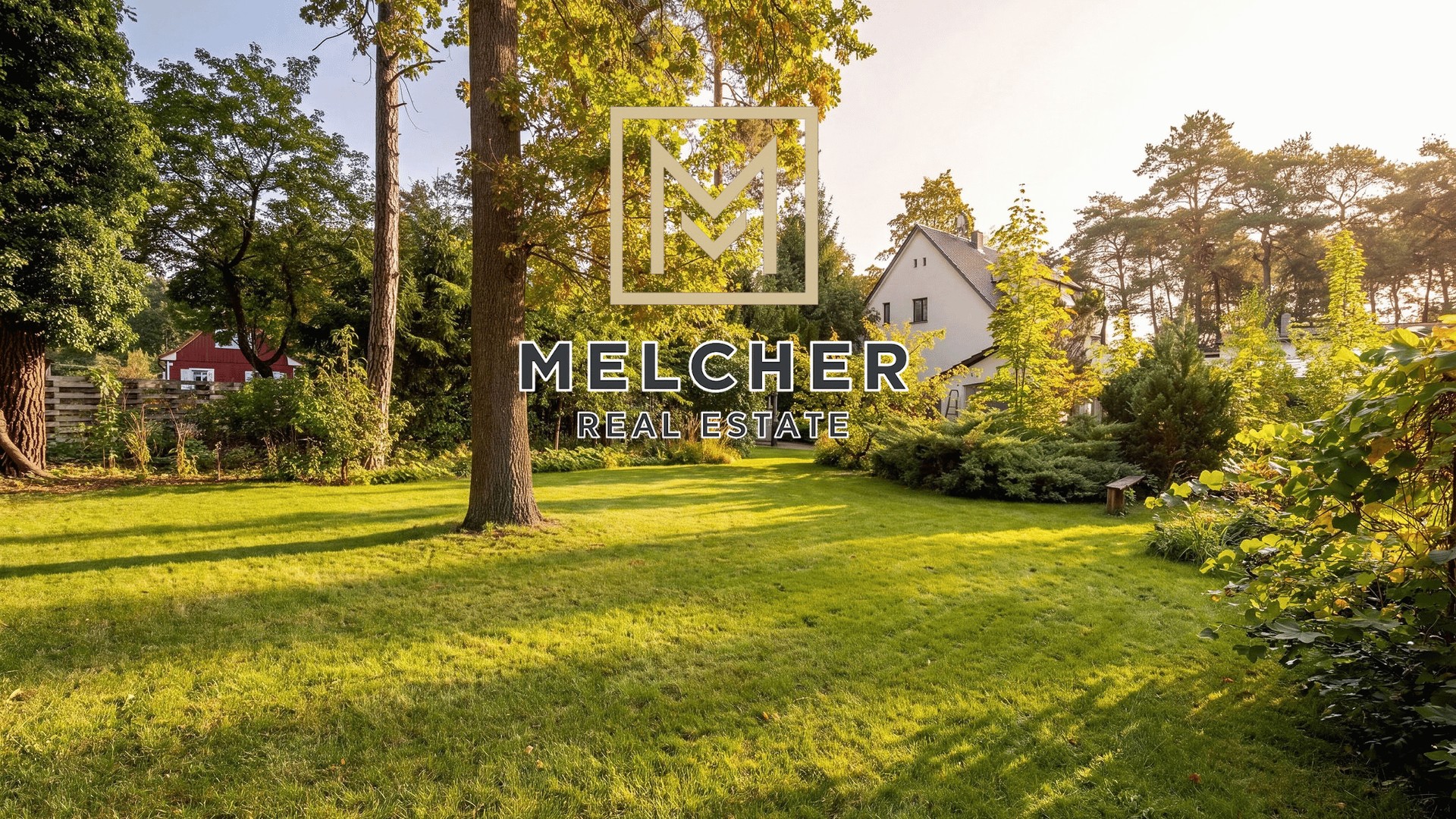 Blick in den Garten – Wetter bearbeitet
