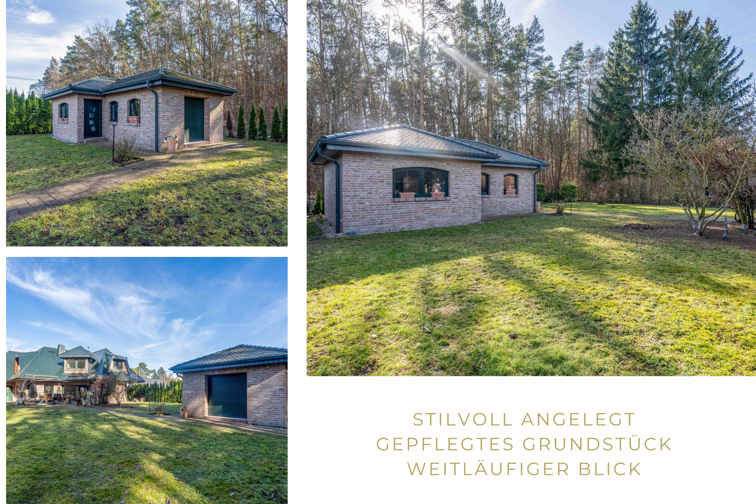 Nebengebäude/Gästehaus auf gepflegtem Grundstück am Waldrand in Bernau bei Berlin
